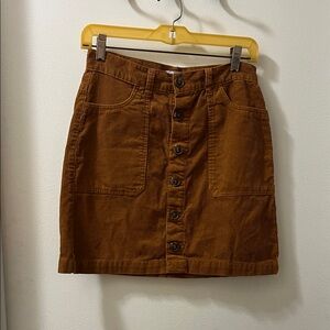 EUC Kensie Camel colored Corduroy Skirt